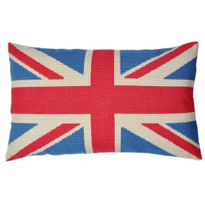 Broderikit til stramajpuden union jack