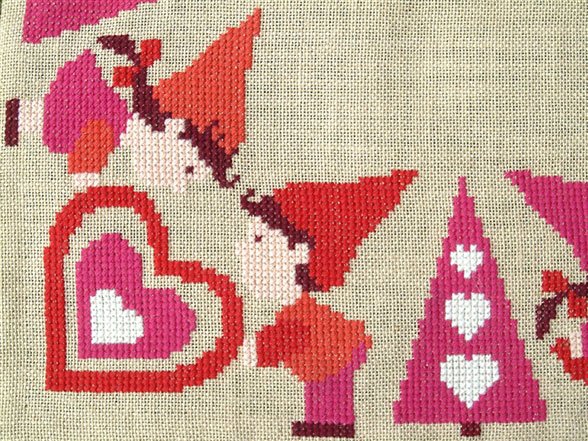 Kys mig, pink - Juletrstppe 