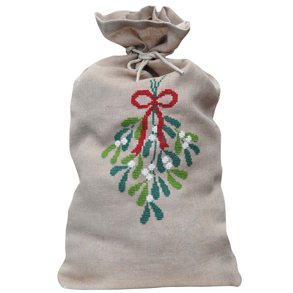 Mistelten julesk med broderi