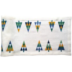 Vintertrer - julelber med broderi