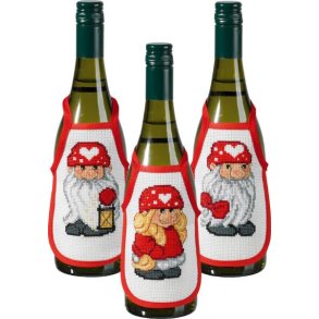 Nisser - flaskeforklde med broderi