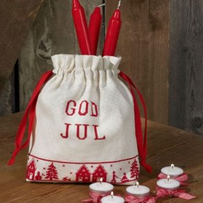 Julepose med broderi