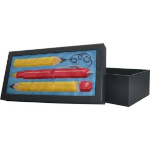 Blyantsbox - ske med stramajbroderi