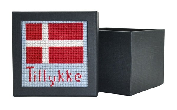 Tillykke - �ske med stramajbroderi