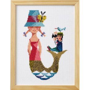 Havfruen - ophng med broderi