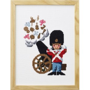 Garder med konfettikanon - ophng med broderi