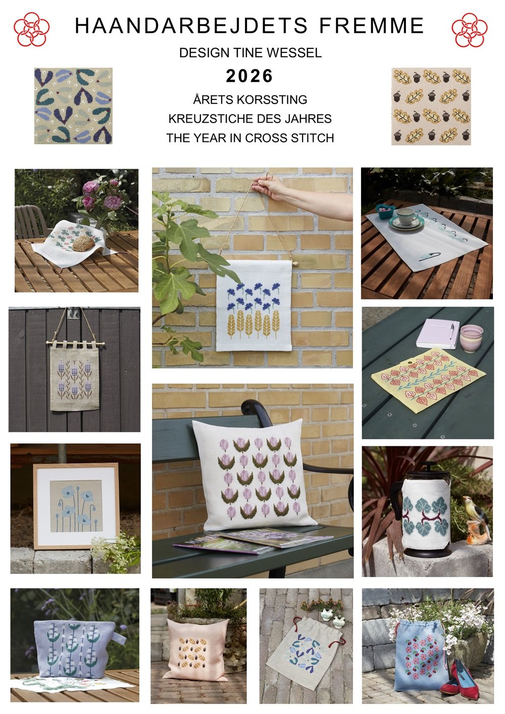 rets Korssting 2026 - broderikalender Haandarbejdets Fremme