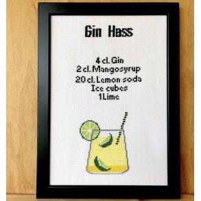Gin hass - ophng med broderi