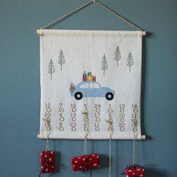 Jul i 1969 - julekalender med broderi