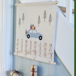 Jul i 1969 - julekalender med broderi