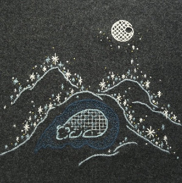 Snedynen - frit broderi