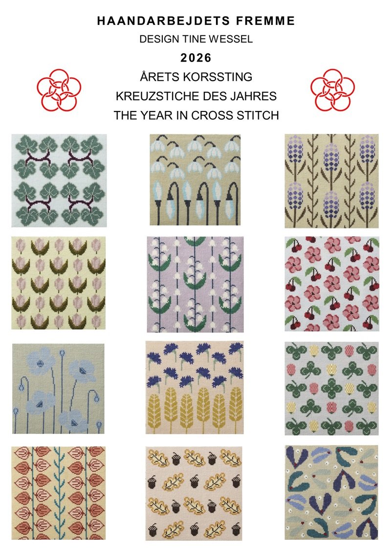 rets Korssting 2026 - broderikalender Haandarbejdets Fremme
