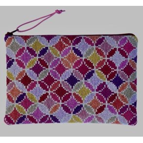 billede adele pung med broderi