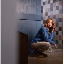 Apfel - cardigan med fint hulmnster