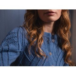 Apfel - cardigan med fint hulmnster