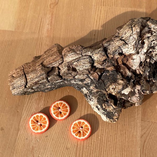 Appelsin - hndlavet knap