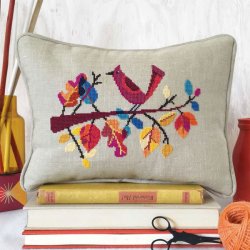 Autumn bird - broderimønster Satsuma