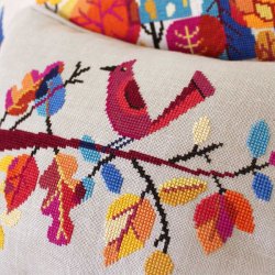 Autumn bird - broderimønster Satsuma