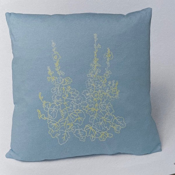 Blomster og Broderi - broderibog, frit broderi