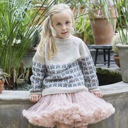 Butterfly - fin brnesweater med sommerfugle