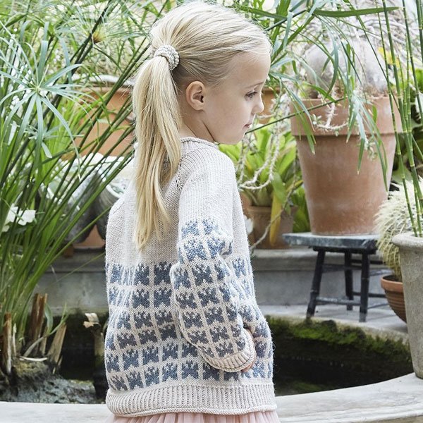 Butterfly - fin brnesweater med sommerfugle