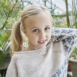 Butterfly - fin brnesweater med sommerfugle