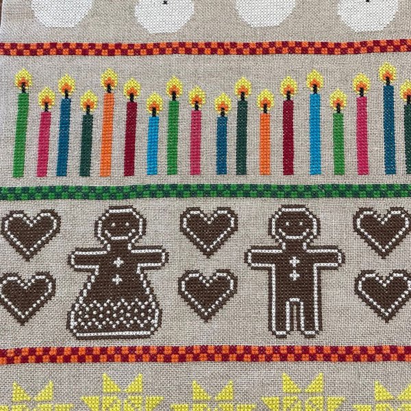 Colourful Christmas - adventskalender med broderi