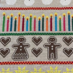 Colourful Christmas - adventskalender med broderi