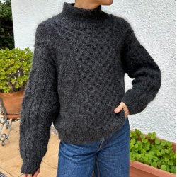 Dagmar sweater - strik i Hjelholt Triple