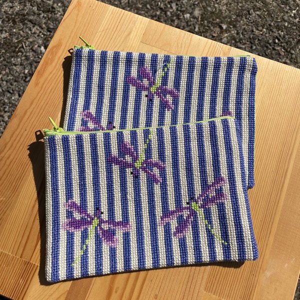 Dragonfly - clutch med broderi