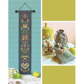 Folk Flowers -broderimnster fra Satsuma