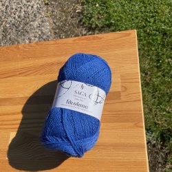 billede Saga garn kobolt blå