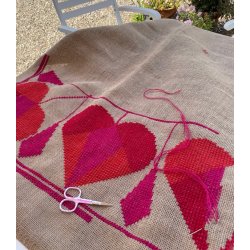 billede udsnit juletrstppe Hjerter og kugler