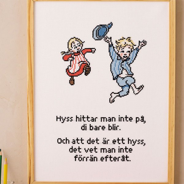 Ida og Emil - oph�ng med broderi
