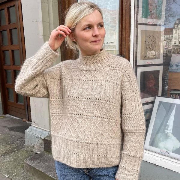 Ingrid Sweater - strik Pernilla garn - PetiteKnit - ingridmarie