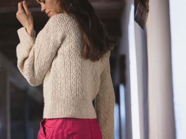 Imprint - sweater med mnsterstrik