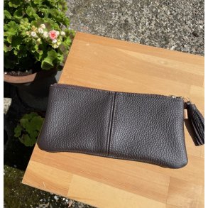 Irma clutch, mrkebrun