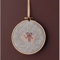 billede julebroderi med julegris