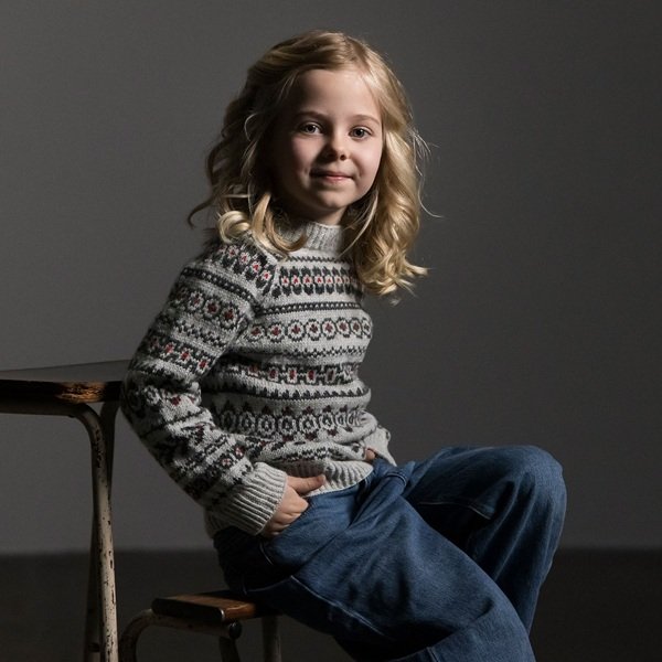 Kirsten - strik en bluse med "h�nsestrik"