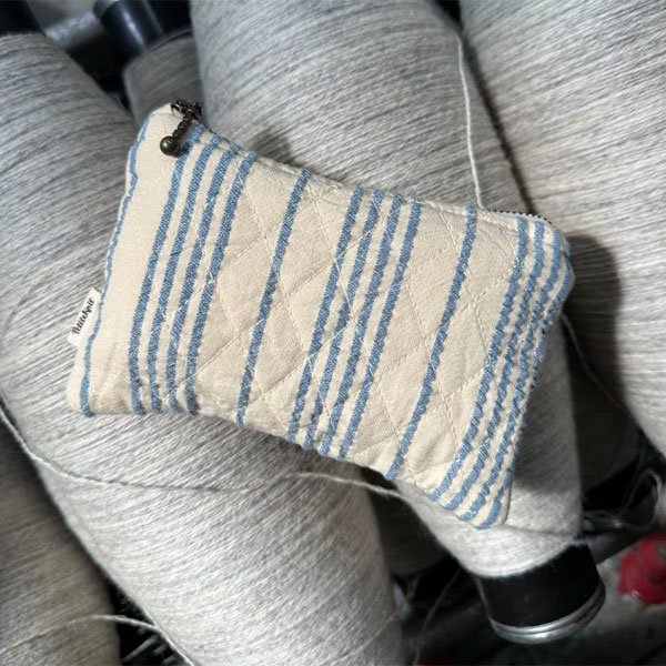 Sersucker striped - tool purse fra PetiteKnit