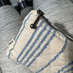 Sersucker striped - tool purse fra PetiteKnit