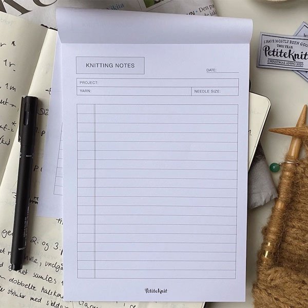 Knitting Notes - notesblok
