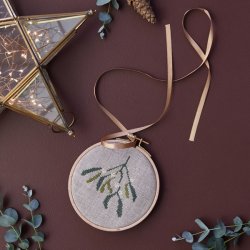 billede julebroderi mistelten