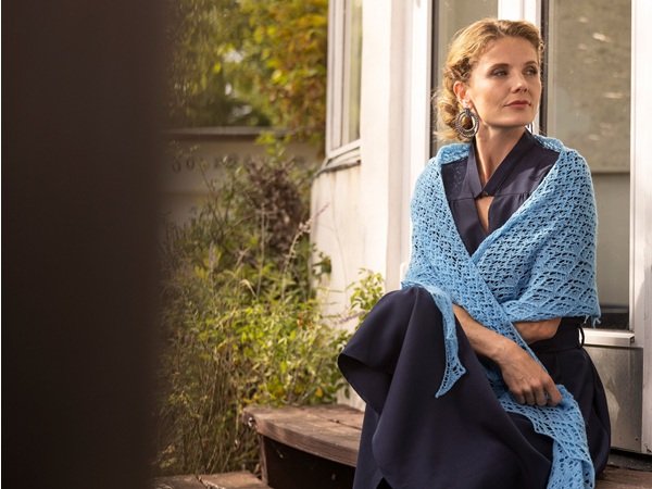 Ocean Swell - strik et smukt sjal