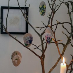 Pskeg 1 - pskepynt med broderi