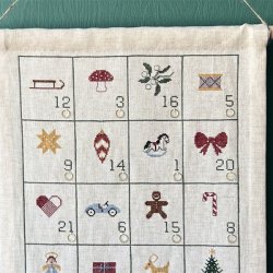 Peters jul - julekalender med broderi