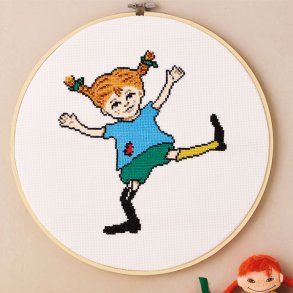 Pippi Langstrmpe - ophng med broderi