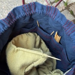 Projekttaske, night shadow fra PetiteKnit 