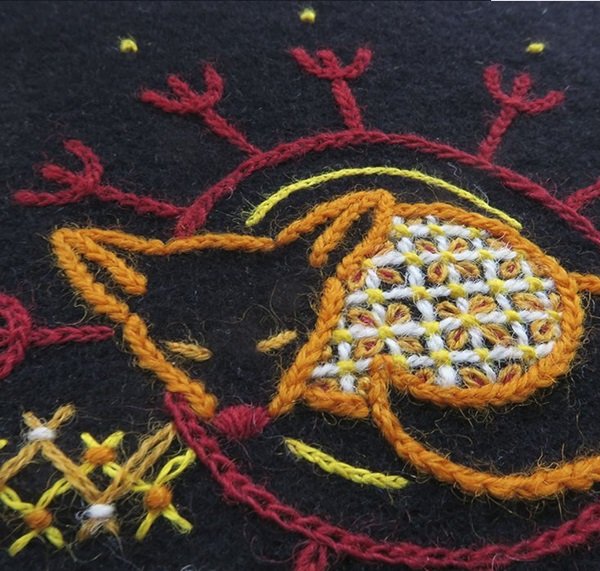 Rvens bid - broderikit frit broderi