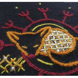 Rvens bid - broderikit frit broderi